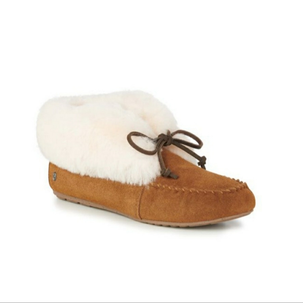 EMU Australia, slipper, moccasin, sheepskin, grey